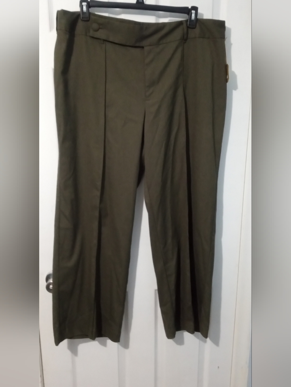 High-Rise Brown Wide-Leg Trousers for Women